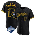 Kdoa LA.Dodgers #17 Shohei Ohtani Player Black World Series Meet Snake Skin City Limited Elite Home Stitched Jerseys