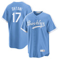 Kdoa LA.Dodgers #17 Shohei Ohtani Player Light Blue Cooperstown Collection Limited Stitched Jerseys