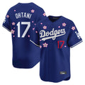 Kdoa LA.Dodgers #17 Shohei Ohtani Player Royal Tokyo Series Vapor Premier Limited Stitched Jerseys