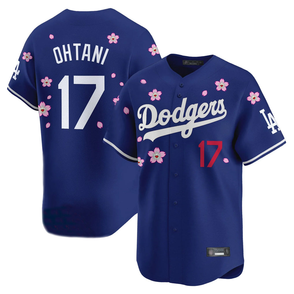 Kdoa LA.Dodgers #17 Shohei Ohtani Player Royal Tokyo Series Vapor Premier Limited Stitched Jerseys