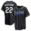 Kdoa LA.Dodgers #22 Clayton Kershaw Player Black Carbon Limited Home Stitched Jerseys