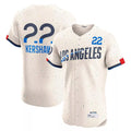 Kdoa LA.Dodgers #22 Clayton Kershaw Player Cream City Connect Limited Elite Home Stitched Jerseys