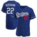 Kdoa LA.Dodgers #22 Clayton Kershaw Player Royal Limited Elite Home Stitched Jerseys