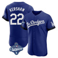 Kdoa LA.Dodgers #22 Clayton Kershaw Player Royal World Series Meet City Connect Elite Home Stitched Jerseys