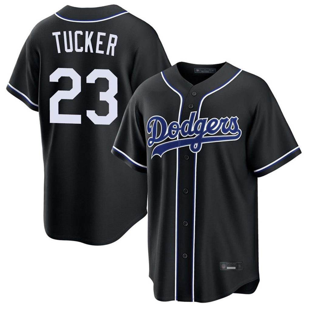 Kdoa LA.Dodgers #23 Kyle Tucker Player Black Carbon Limited Home Stitched Jerseys