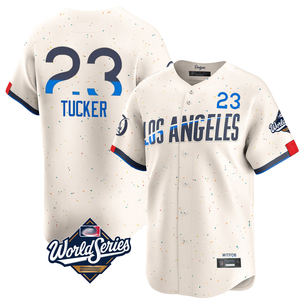 Kdoa LA.Dodgers #23 Kyle Tucker Player Cream World Series City Connect Limited Home Stitched Jerseys