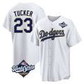 Kdoa LA.Dodgers #23 Kyle Tucker Player Gold White World Series 2026 Collection Stadium Game Stitched Jerseys