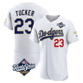 Kdoa LA.Dodgers #23 Kyle Tucker Player Gold White World Series 2026 Collection Stadium Limited Elite Stitched Jerseys