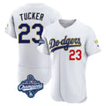 Kdoa LA.Dodgers #23 Kyle Tucker Player Gold White World Series Meet 2026 Collection Stadium Limited Elite Stitched Jerseys