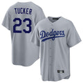 Kdoa LA.Dodgers #23 Kyle Tucker Player Gray Game Stitched Jerseys
