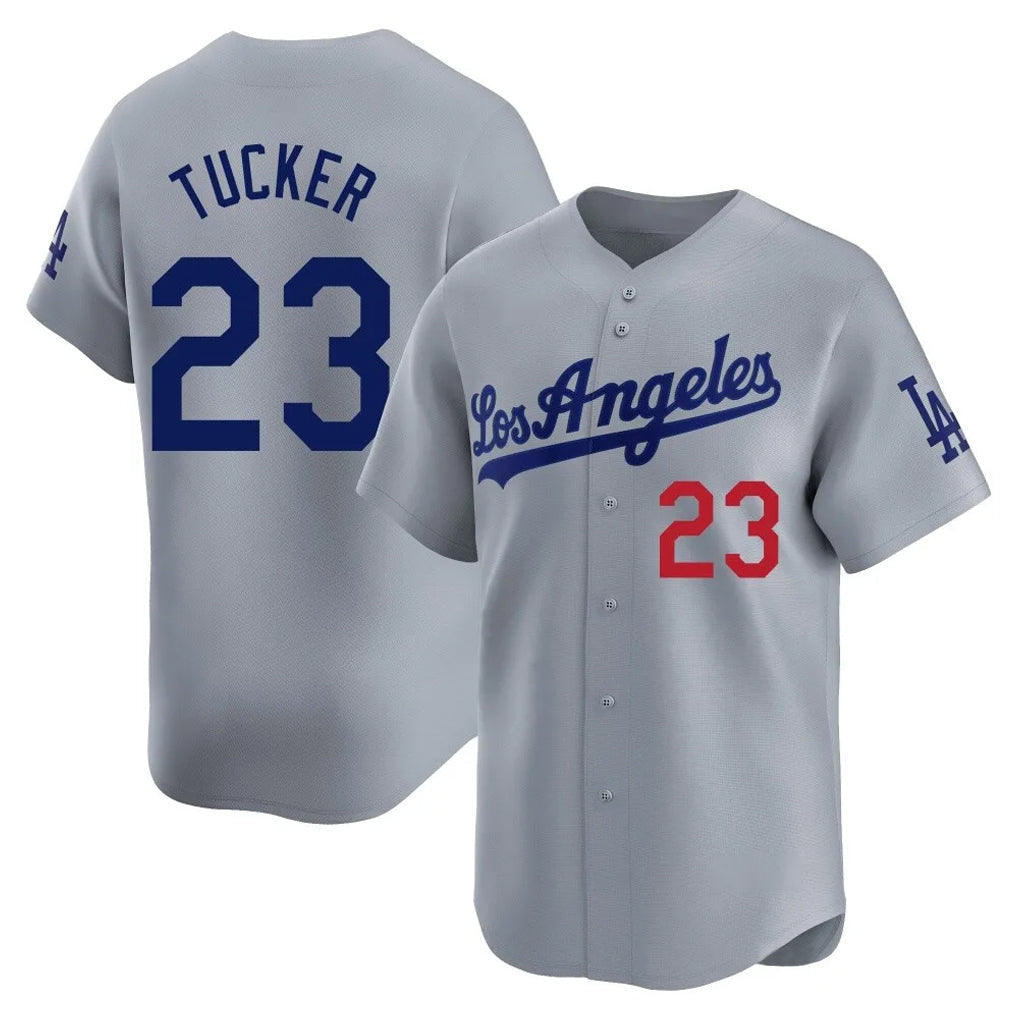 Kdoa LA.Dodgers #23 Kyle Tucker Player Gray Limited Home Stitched Jerseys