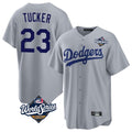 Kdoa LA.Dodgers #23 Kyle Tucker Player Gray World Series Game Stitched Jerseys