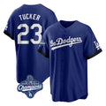 Kdoa LA.Dodgers #23 Kyle Tucker Player Royal World Series Meet City Connect Home Game Stitched Jerseys