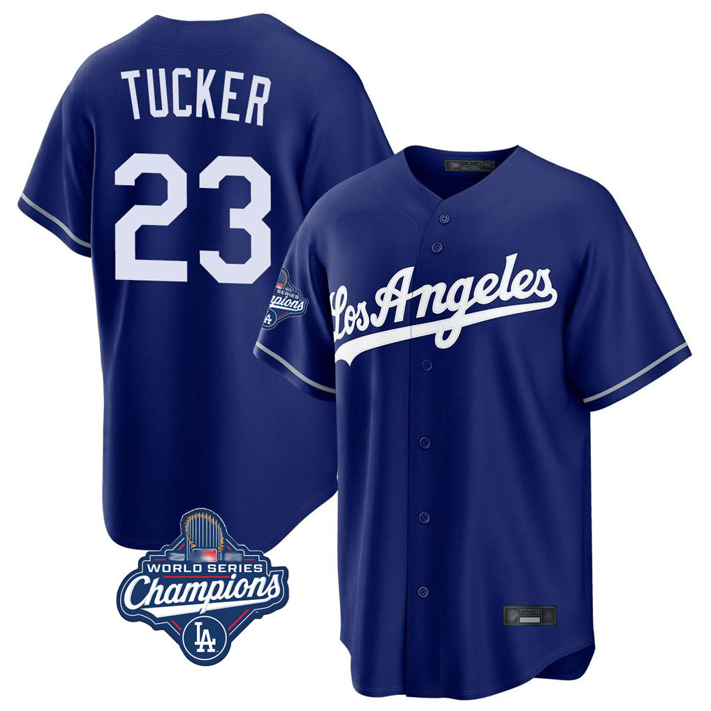 Kdoa LA.Dodgers #23 Kyle Tucker Player Royal World Series Meet Game Stitched Jerseys