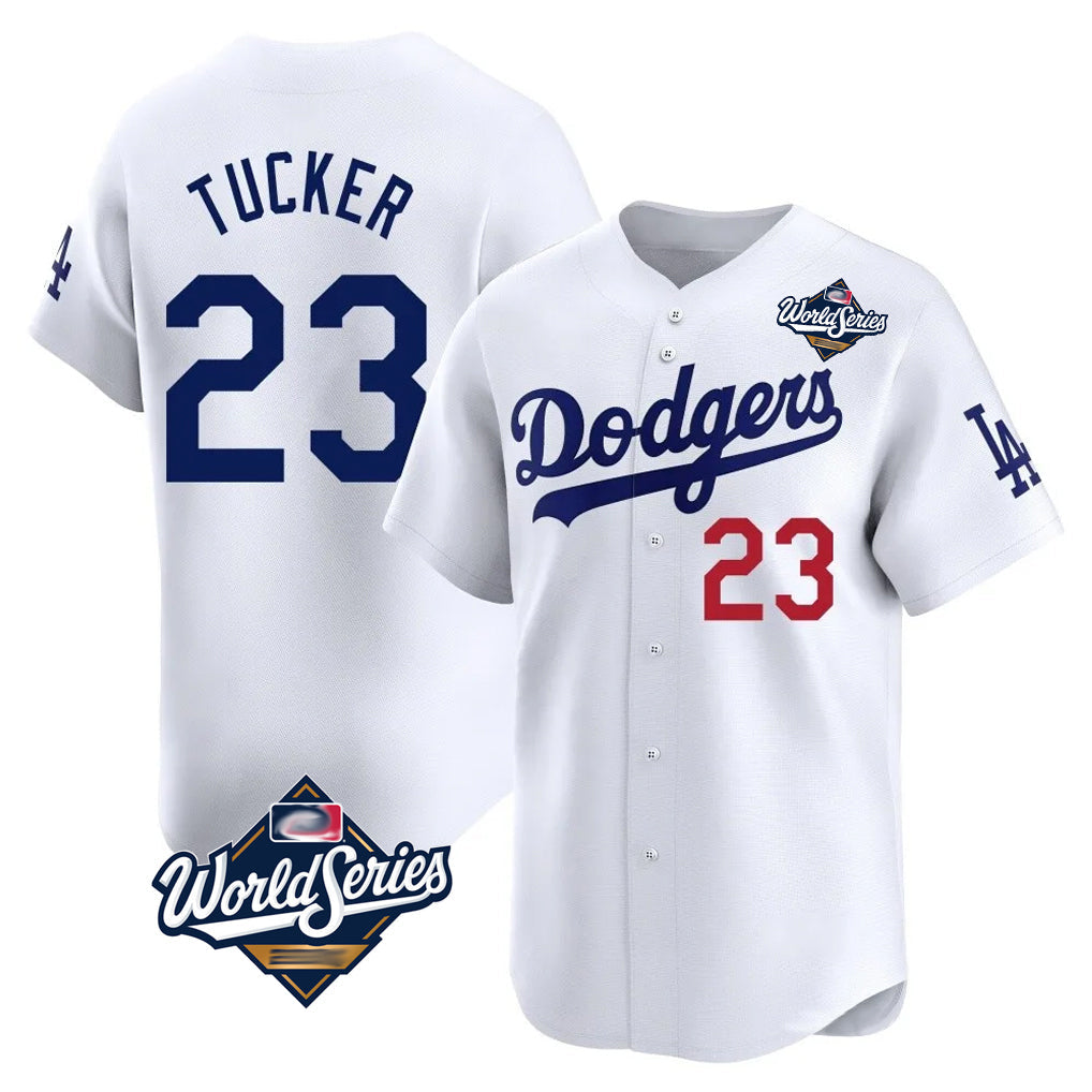 Kdoa LA.Dodgers #23 Kyle Tucker Player White World Series Limited Home Stitched Jerseys