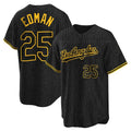 Kdoa LA.Dodgers #25 Tommy Edman Player Black Snake Skin City Game Home Stitched Jerseys