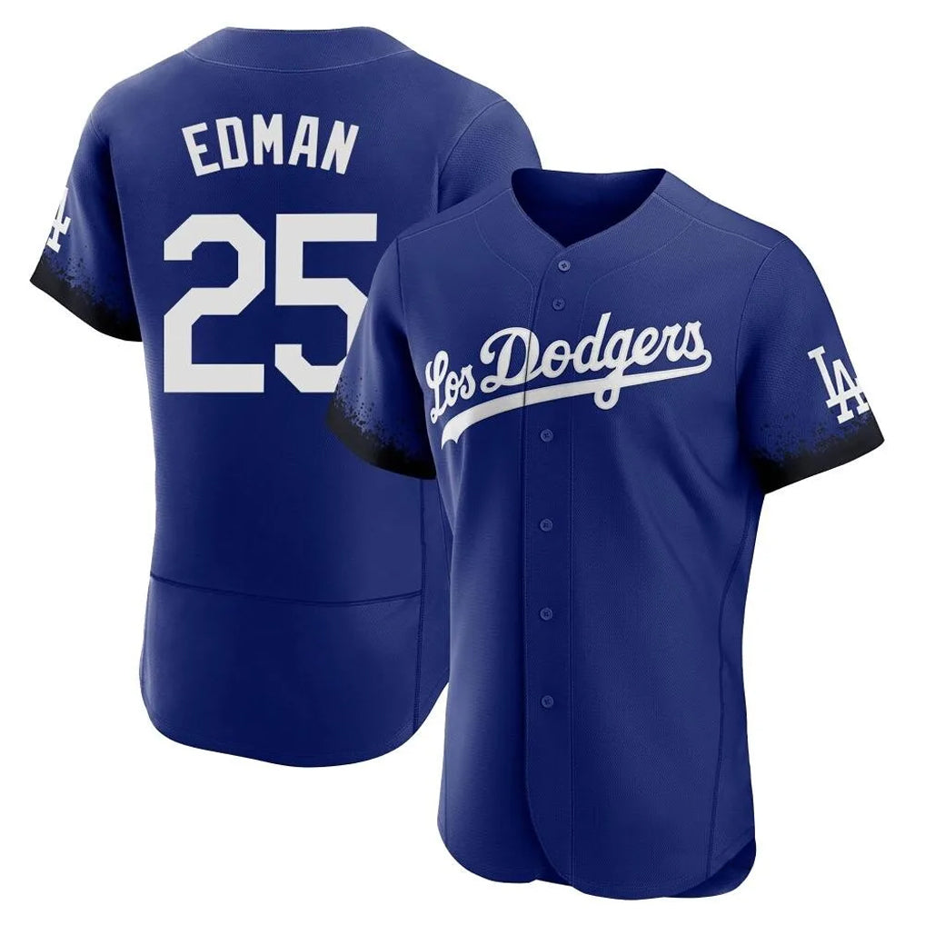 Kdoa LA.Dodgers #25 Tommy Edman Player Royal City Connect Elite Home Stitched Jerseys