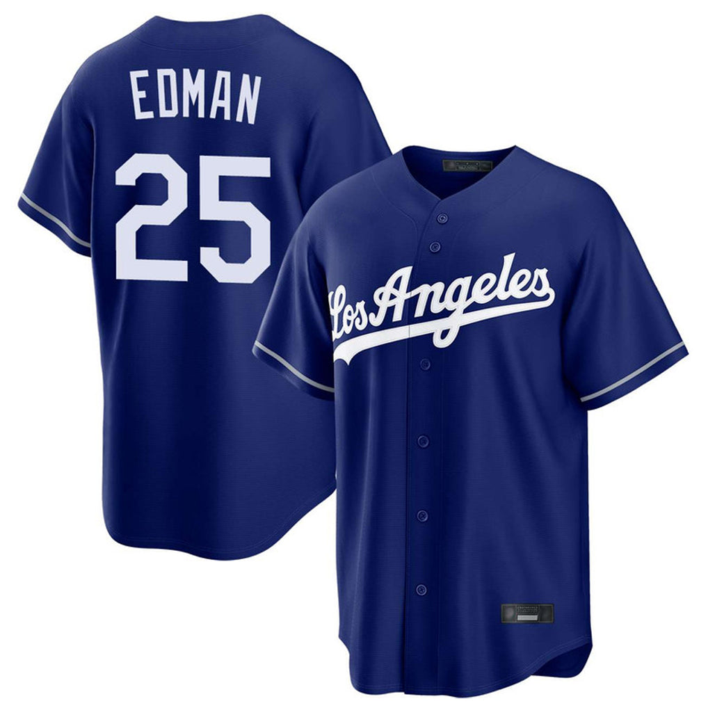 Kdoa LA.Dodgers #25 Tommy Edman Player Royal Game Stitched Jerseys