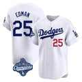 Kdoa LA.Dodgers #25 Tommy Edman Player White World Series Meet Limited Home Stitched Jerseys