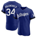 Kdoa LA.Dodgers #34 Fernando Valenzuela Player Royal City Connect Elite Home Stitched Jerseys