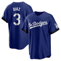 Kdoa LA.Dodgers #3 Edwin D¡§aaz Player Royal City Connect Home Game Stitched Jerseys