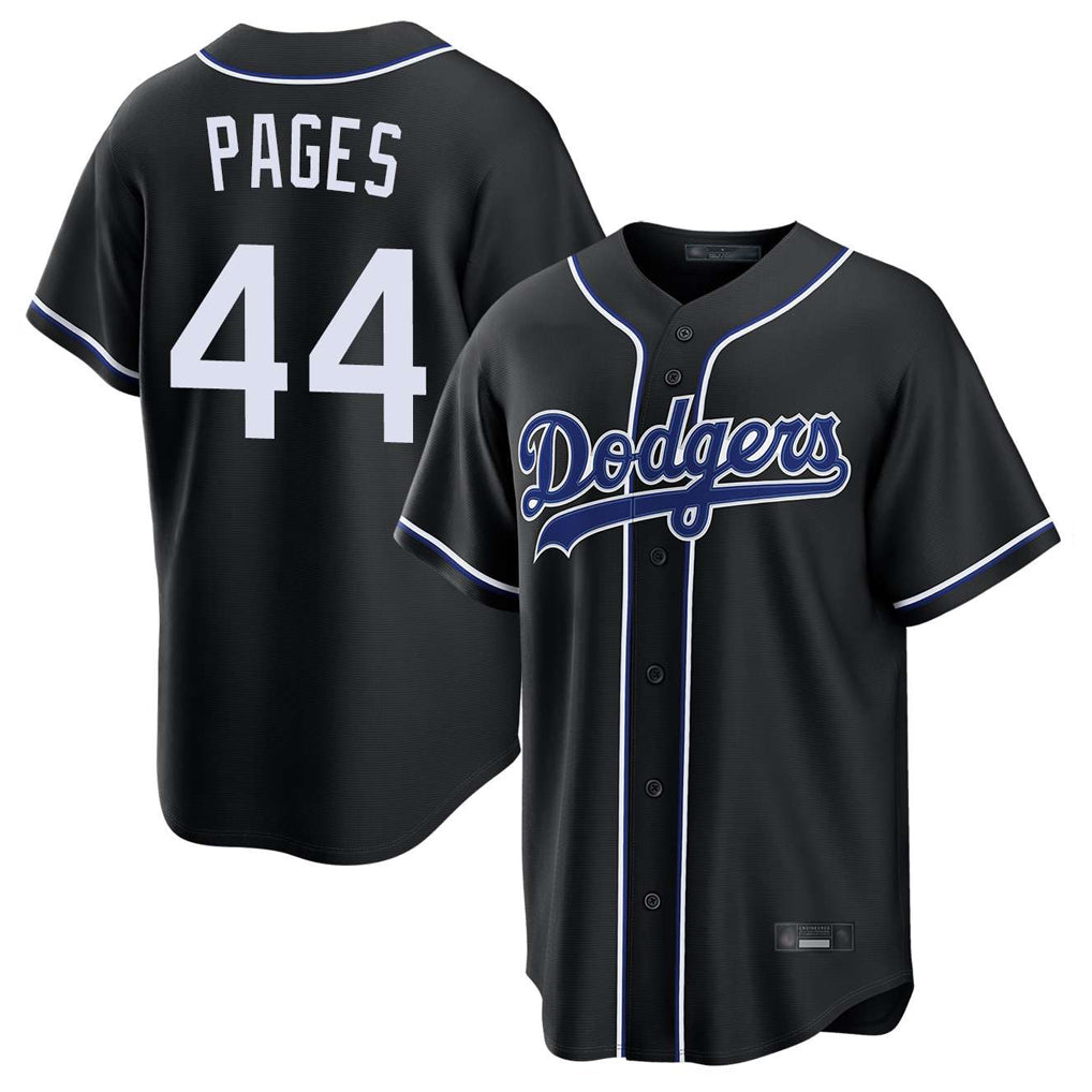 Kdoa LA.Dodgers #44 Andy Pages Player Black Carbon Limited Home Stitched Jerseys