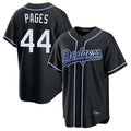 Kdoa LA.Dodgers #44 Andy Pages Player Black Carbon Limited Home Stitched Jerseys