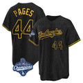 Kdoa LA.Dodgers #44 Andy Pages Player Black Gold World Series Meet Limited Home Stitched Jerseys