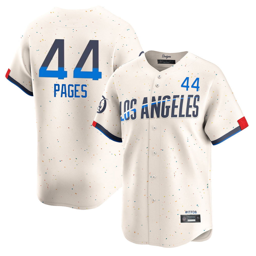 Kdoa LA.Dodgers #44 Andy Pages Player Cream City Connect Limited Home Stitched Jerseys