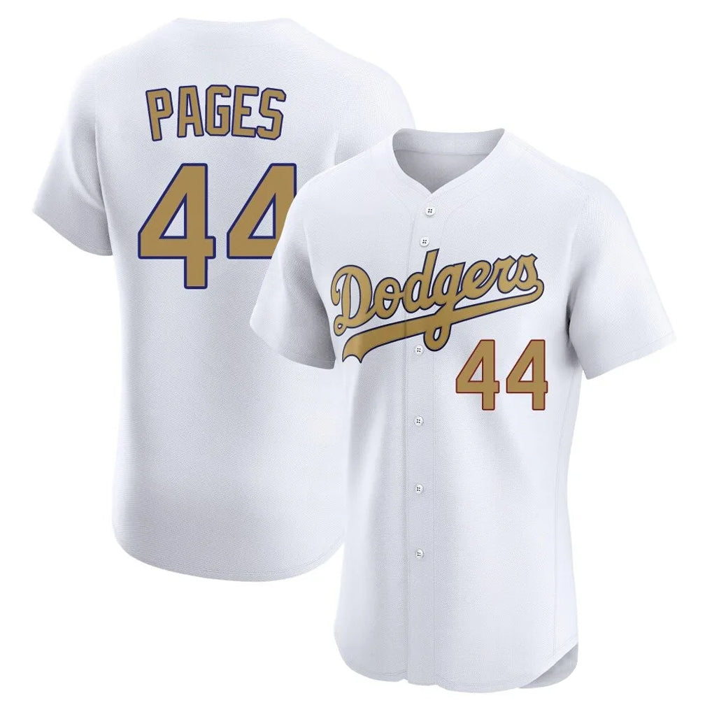 Kdoa LA.Dodgers #44 Andy Pages Player Gold Limited Elite Home Stitched Jerseys