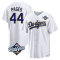 Kdoa LA.Dodgers #44 Andy Pages Player Gold White World Series 2026 Collection Stadium Game Stitched Jerseys