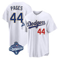 Kdoa LA.Dodgers #44 Andy Pages Player Gold White World Series Meet 2026 Collection Stadium Limited Stitched Jerseys