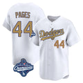 Kdoa LA.Dodgers #44 Andy Pages Player Gold World Series Meet Collection Limited Home Stitched Jerseys