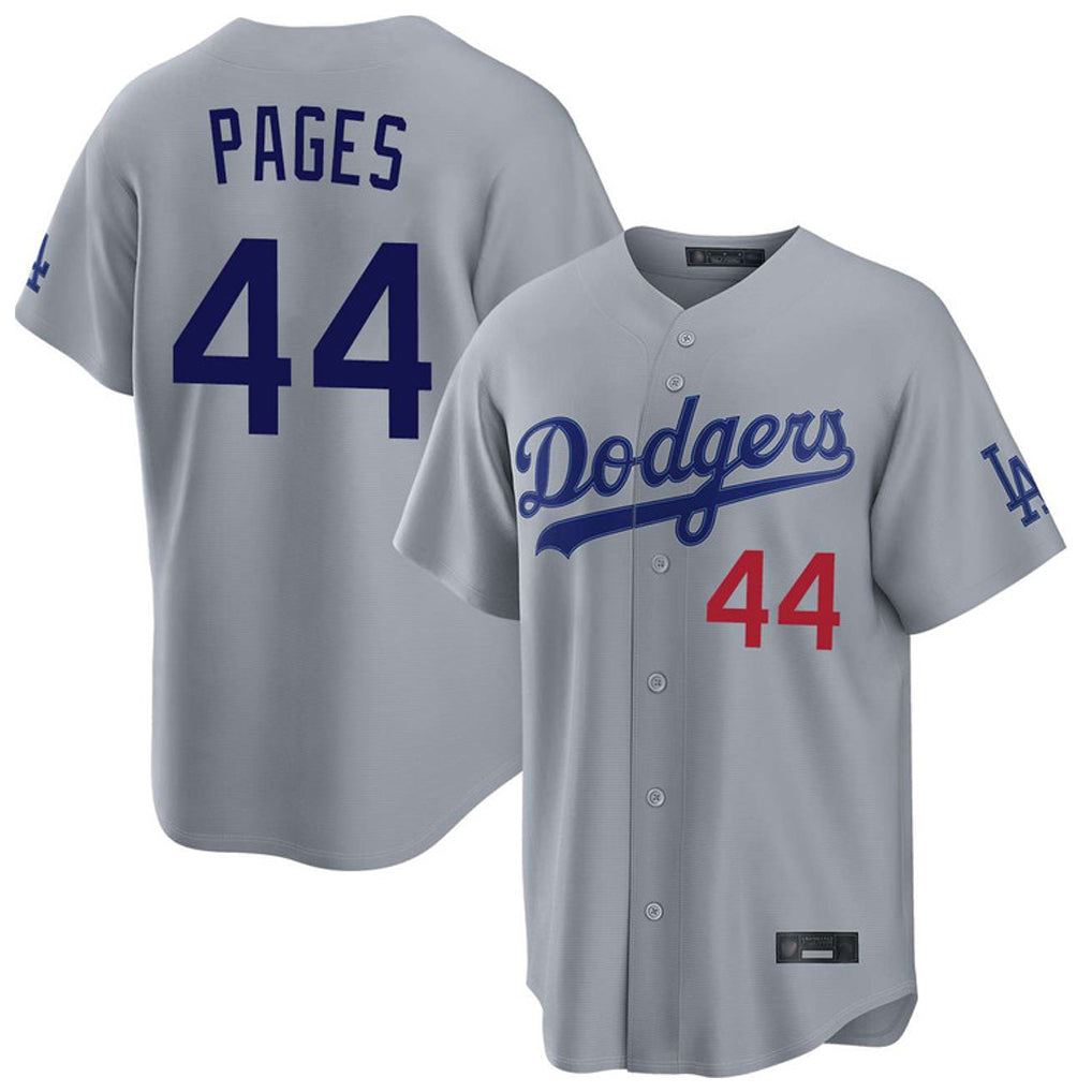 Kdoa LA.Dodgers #44 Andy Pages Player Gray Game Limited Home Stitched Jerseys