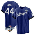 Kdoa LA.Dodgers #44 Andy Pages Player Royal World Series City Connect Home Game Stitched Jerseys