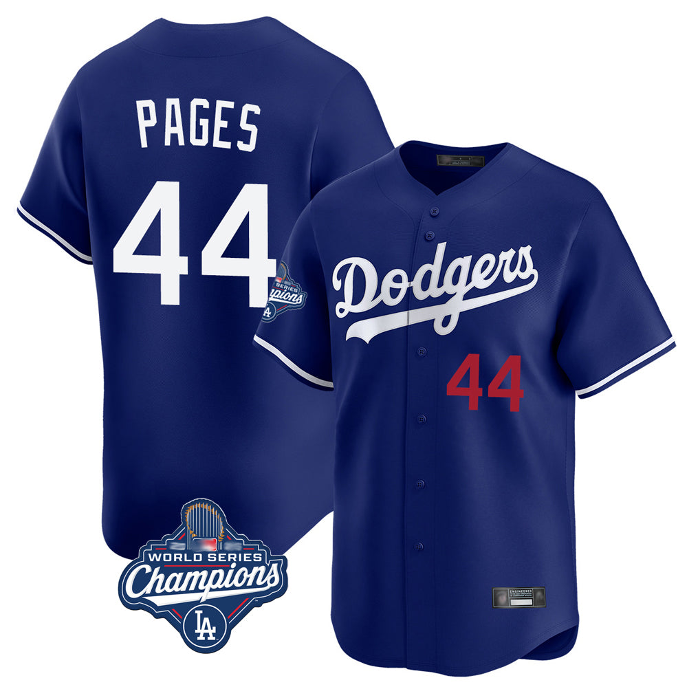 Kdoa LA.Dodgers #44 Andy Pages Player Royal World Series Meet Limited Home Stitched Jerseys