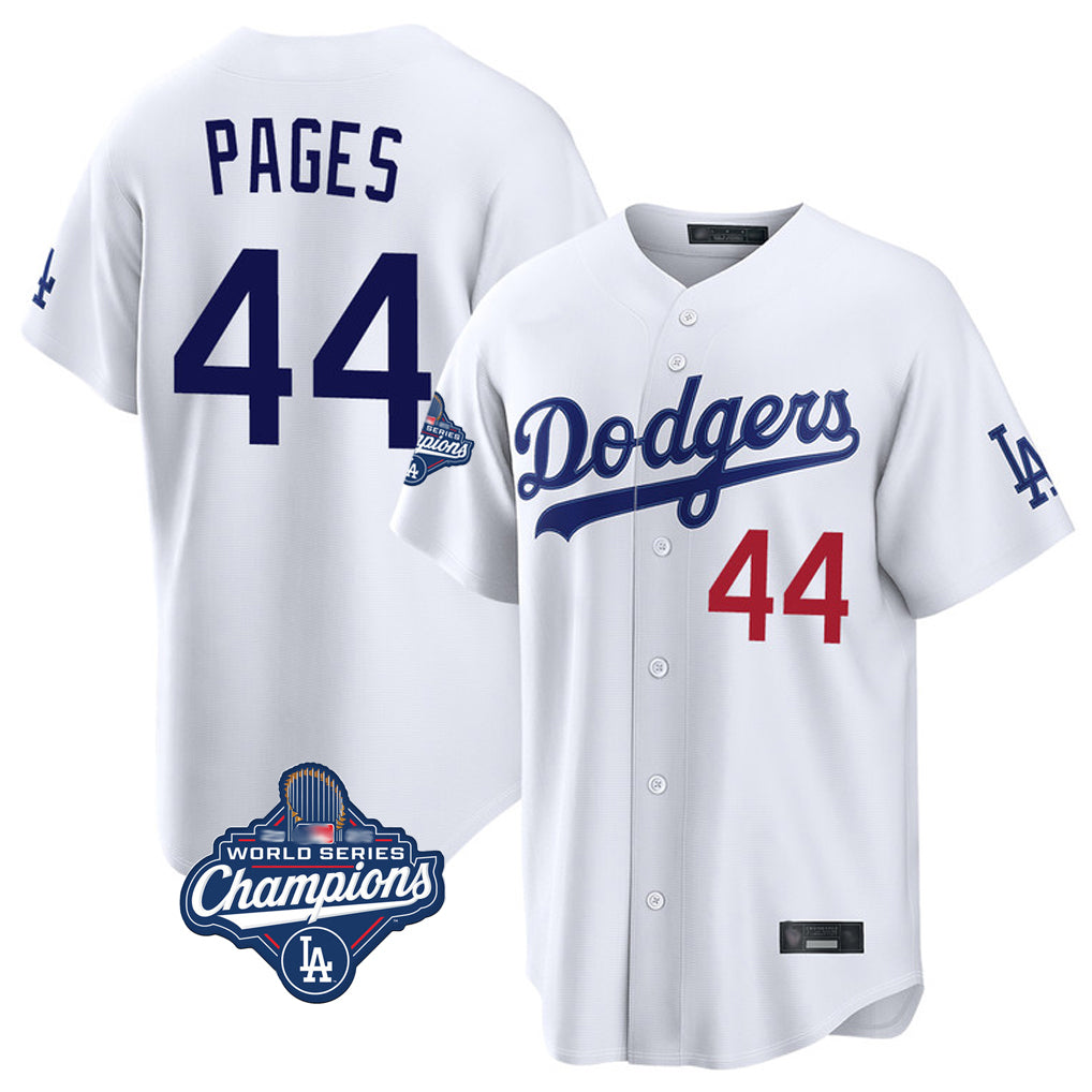 Kdoa LA.Dodgers #44 Andy Pages Player White World Series Meet Home Game Stitched Jerseys