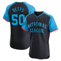 Kdoa LA.Dodgers #50 Mookie Betts Player Black National League All-Star Limited Elite Home Stitched Jerseys