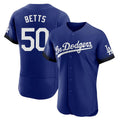 Kdoa LA.Dodgers #50 Mookie Betts Player Royal City Connect Elite Home Stitched Jerseys