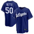 Kdoa LA.Dodgers #50 Mookie Betts Player Royal Game Stitched Jerseys