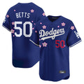 Kdoa LA.Dodgers #50 Mookie Betts Player Royal Tokyo Series Vapor Premier Limited Stitched Jerseys