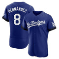 Kdoa LA.Dodgers #8 Enrique Hern?¡ì?¨¦ndez Player Royal City Connect Elite Home Stitched Jerseys