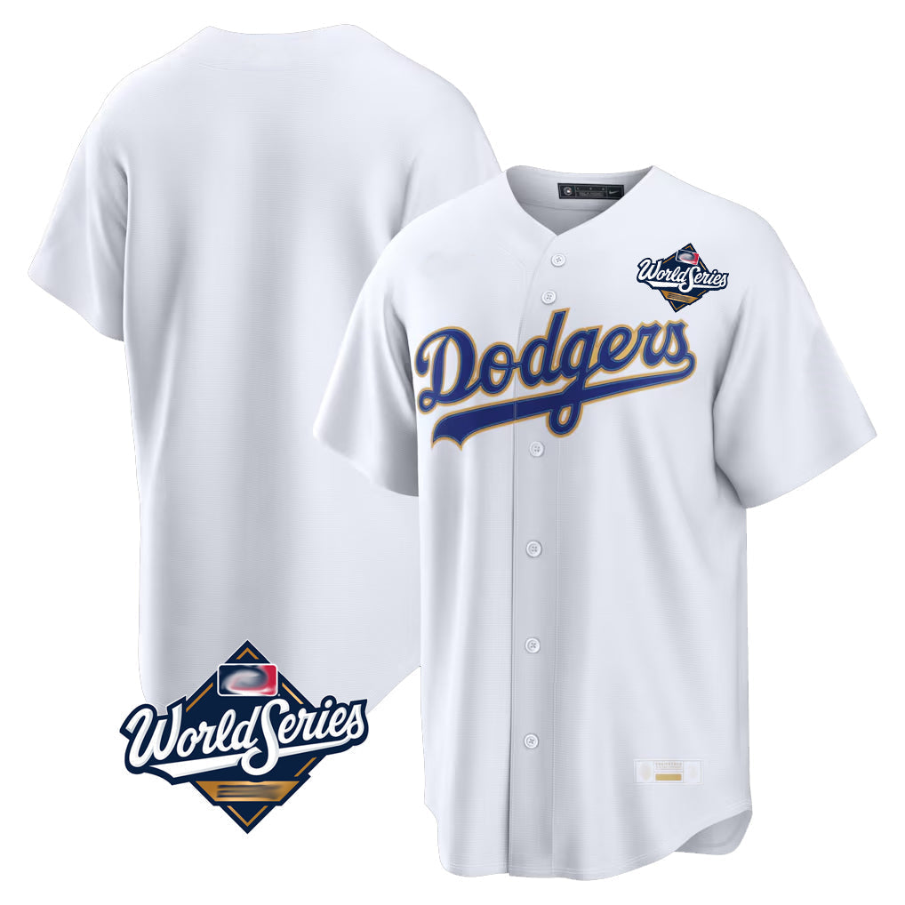 Kdoa LA.Dodgers Blank Player Gold White 2026 Collection Stadium Limited World Series Stitched Jerseys