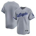 Kdoa LA.Dodgers Blank Player Gray Limited Game Stitched Jerseys