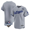 Kdoa LA.Dodgers Blank Player Gray Limited Game World Series Stitched Jerseys