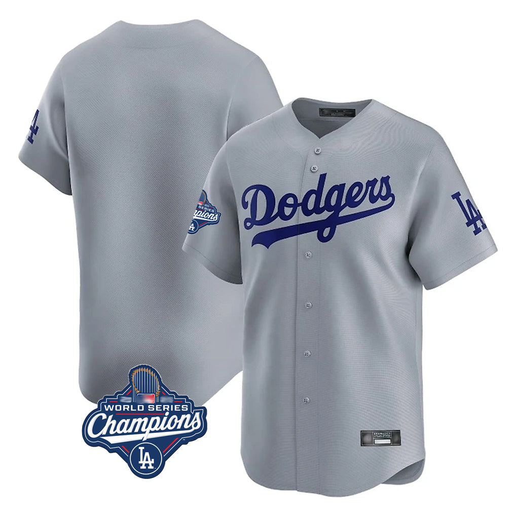 Kdoa LA.Dodgers Blank Player Gray Limited Home World Series Meet Stitched Jerseys