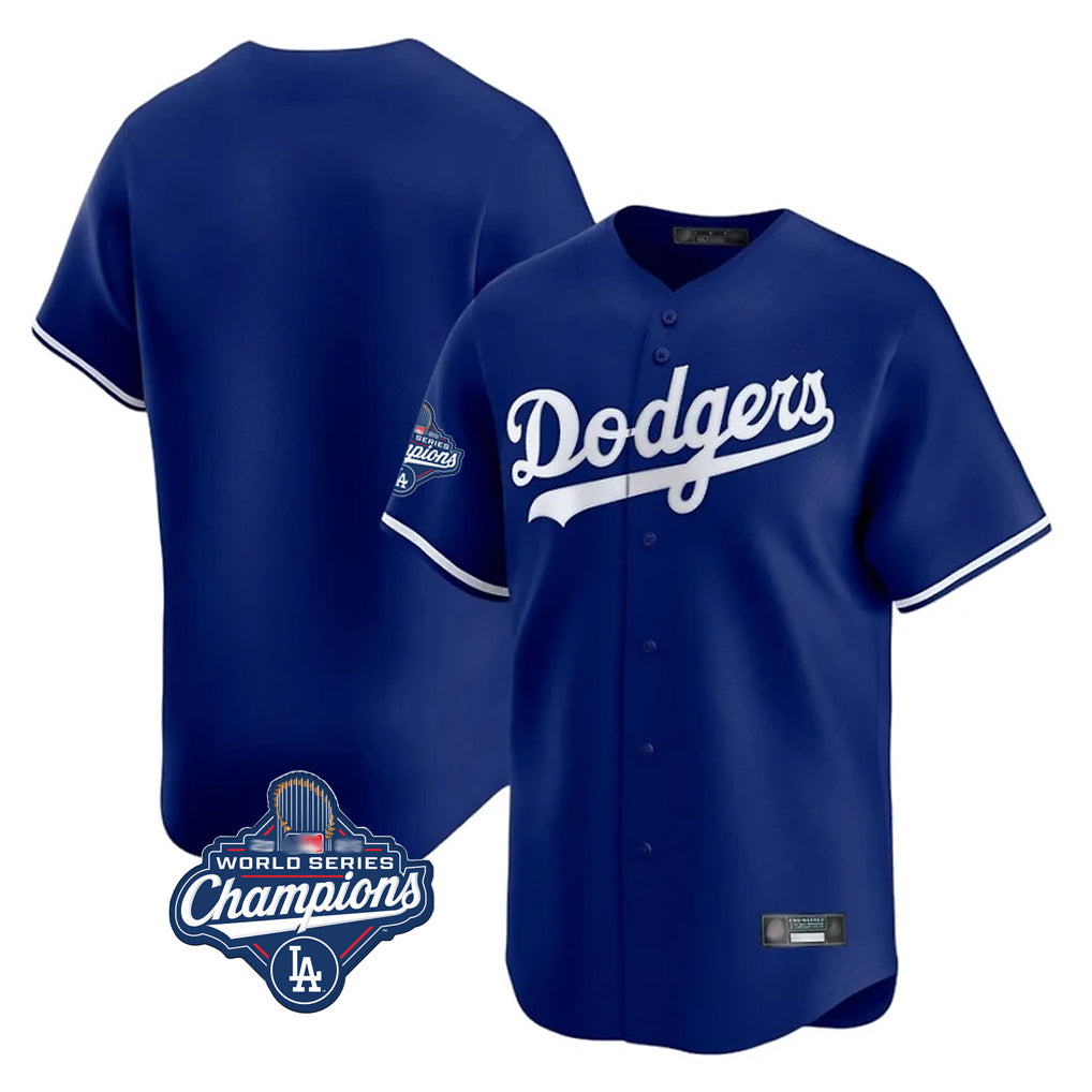 Kdoa LA.Dodgers Blank Player Royal Limited Home World Series Meet Stitched Jerseys