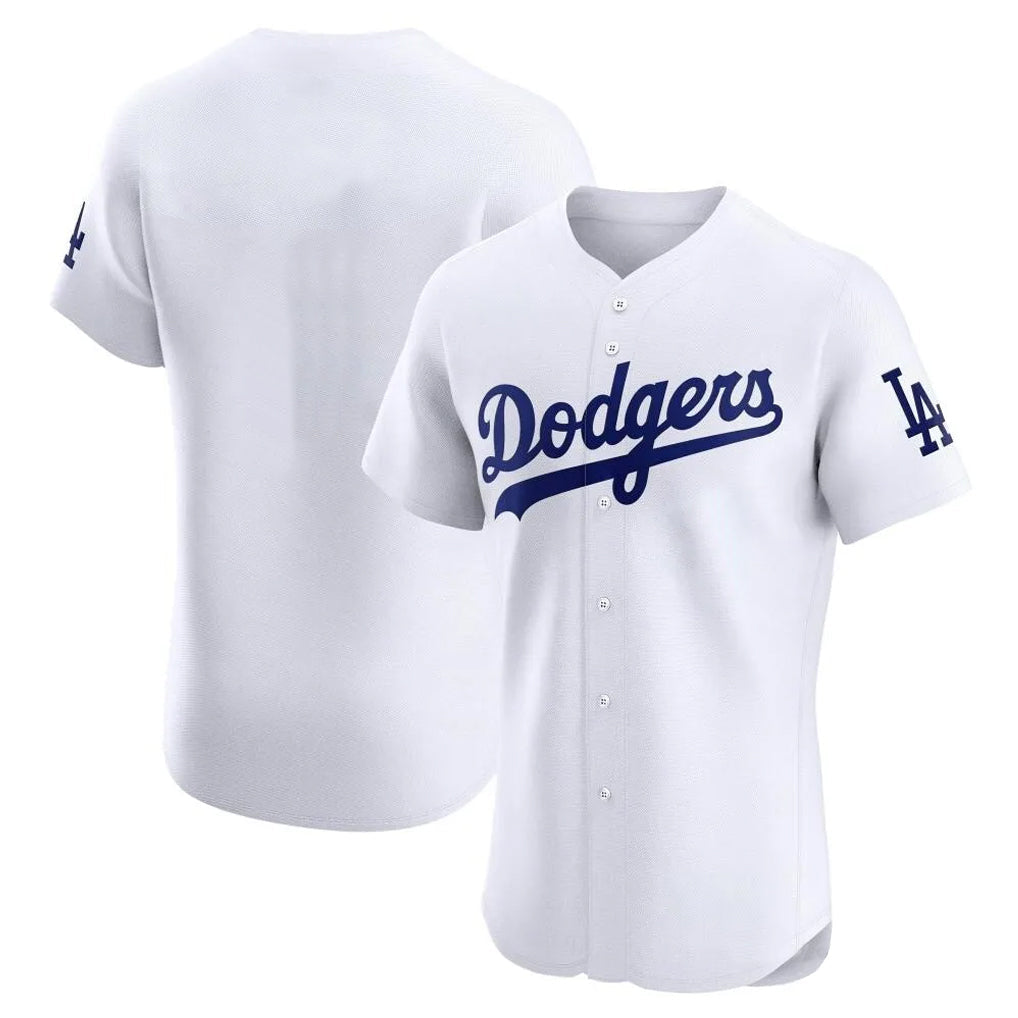 Kdoa LA.Dodgers Blank Player White Limited Elite Home Stitched Jerseys