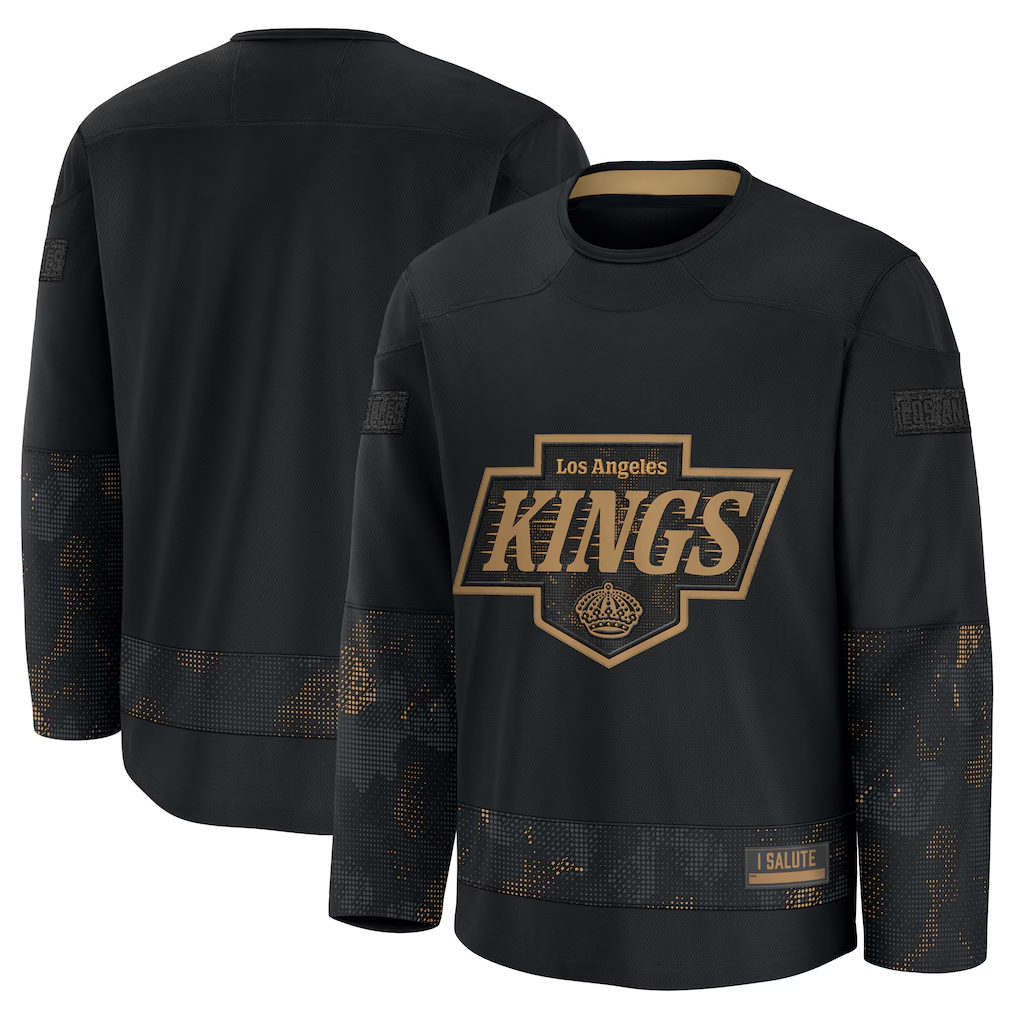 Kdoa LA.Kings Black 2024 Military Appreciation Practice Jerseys