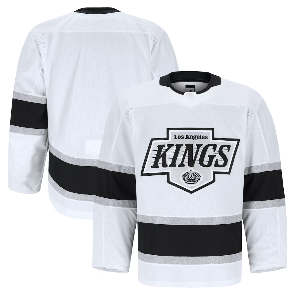 Kdoa LA.Kings White Away Authentic Pro Jerseys